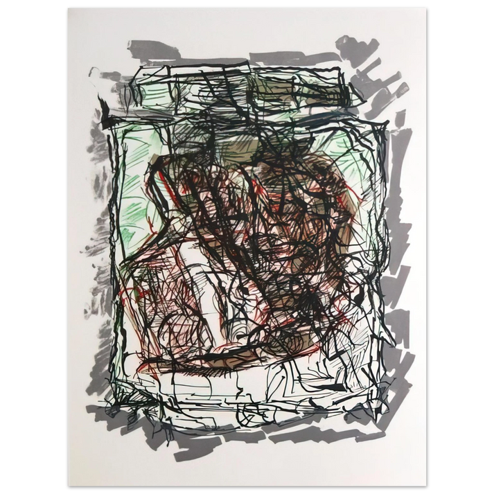 Jean-Paul Riopelle - Lithographie 1976  75x100 cm / 30x40inches Fine Art Poster