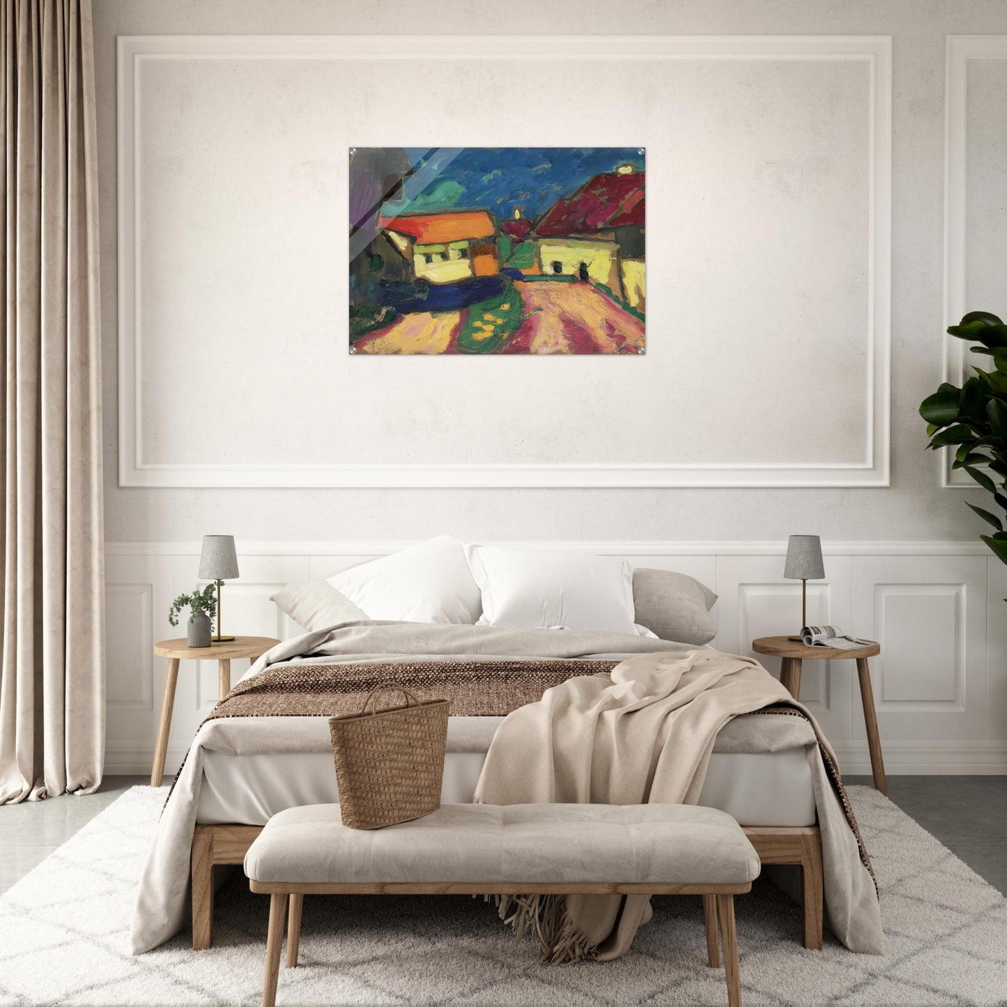 LANDSCHAFTSTUDIE DORFSTRASSE 1908 - Alexej von Jawlensky Acrylic Print - 70x100 cm / 28x40″ inches