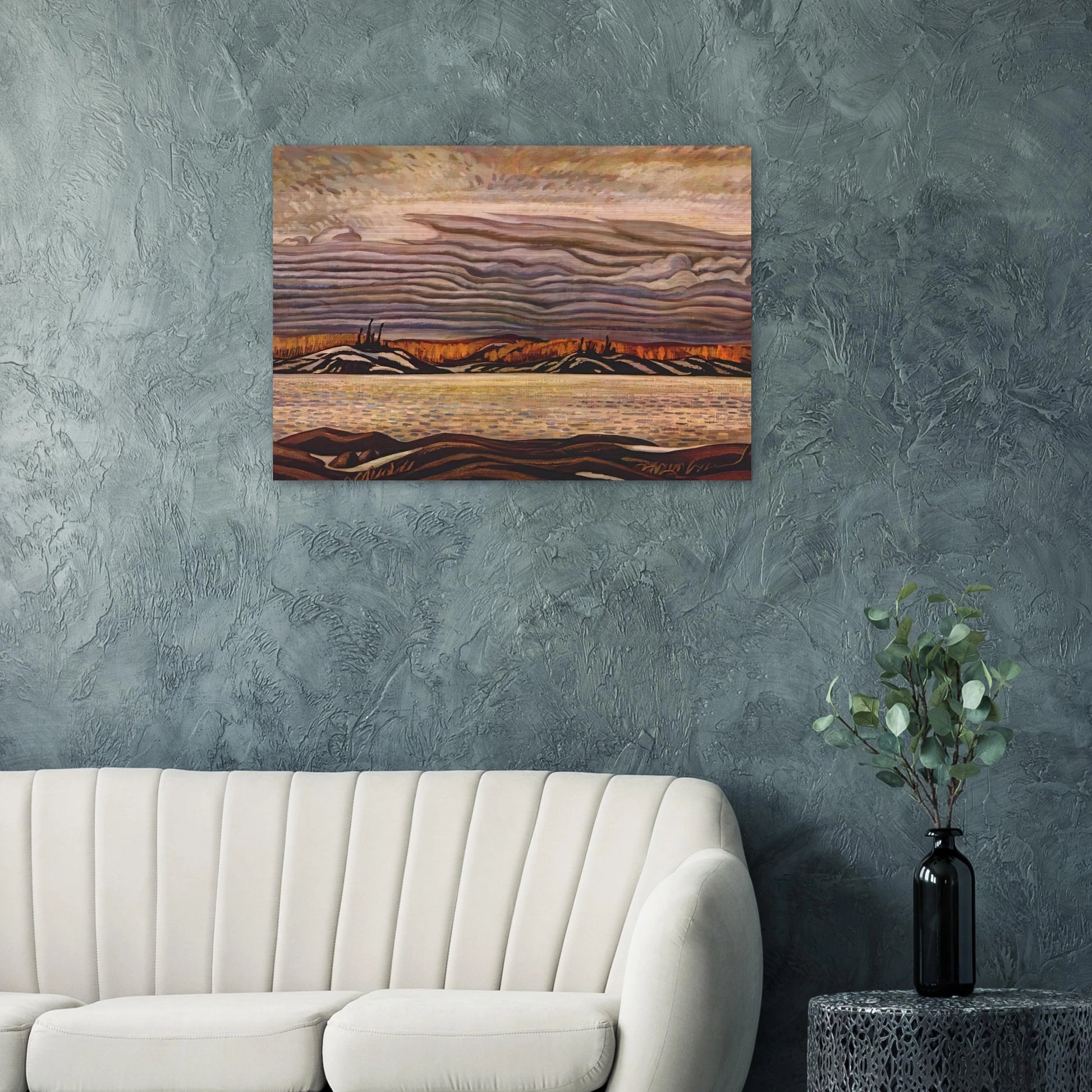 Algoma in November - 1935 - A.Y. Jackson Brushed Aluminum Print - 70x100 cm / 28x40 inches | A.Y. Jackson Aluminum Print | A.Y. Jackson Prints