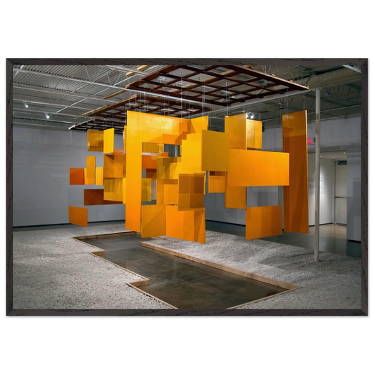 Grand Nucleus - Helio Oiticica 70x100 cm / 28x40 inches Framed Art Print – Black Wooden Frame