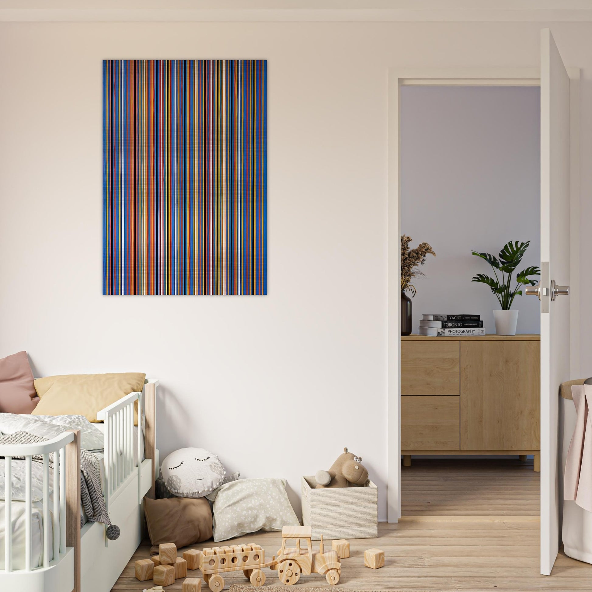 RA 2 1981 - Bridget Riley Brushed Aluminum Print - 70x100 cm / 28x40 inches | Bridget Riley Aluminum Print | Bridget Riley Prints