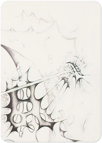 PIRATES 1982 By Lee Bontecou Pack of 10 Post Cards | Lee Bontecou Post Cards | A6 (10.5 x 14.8 cm) - 4.1 x 5.8 inches