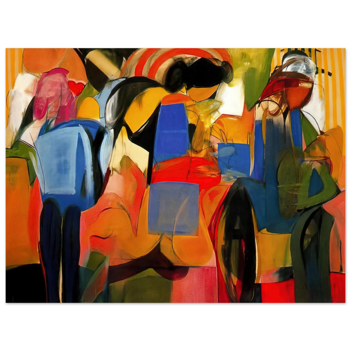 Miriam Schapiro - Facade - Abstract Expressionism  75x100 cm / 30x40inches Fine Art Poster