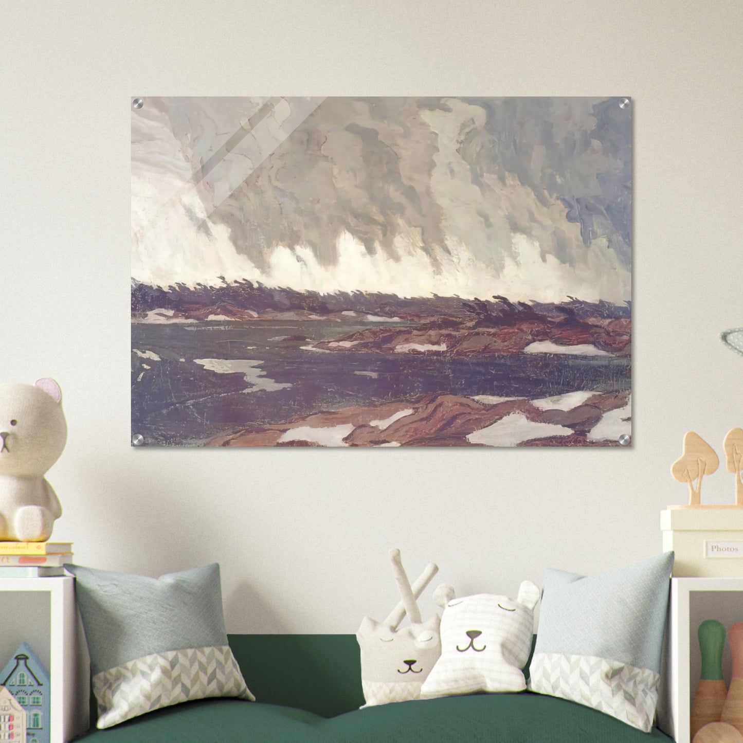 March Storm, Georgian Bay - 1920 - A.Y. Jackson Acrylic Print - 70x100 cm / 28x40″ inches | A.Y. Jackson Wall Art | A.Y. Jackson Prints