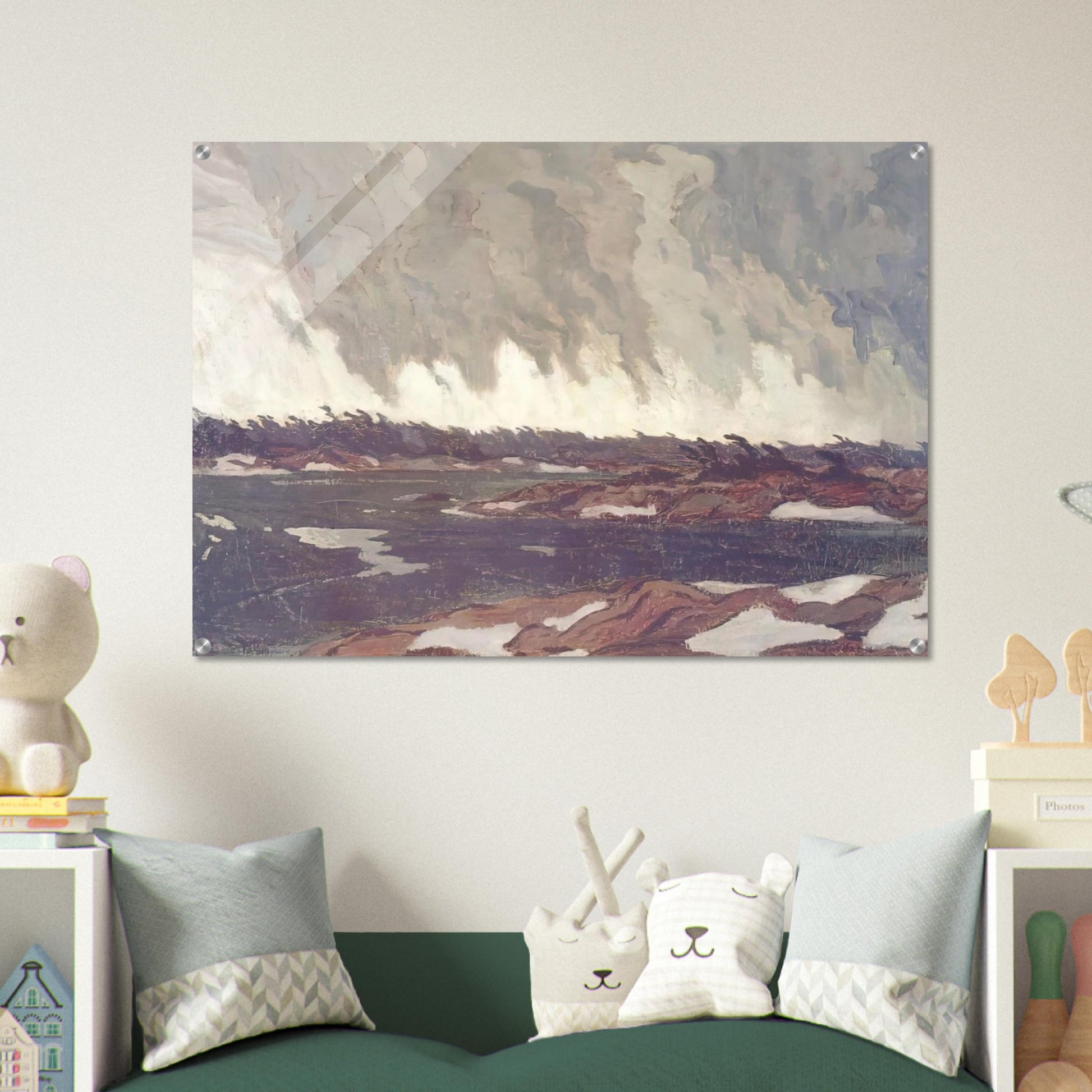 March Storm, Georgian Bay - 1920 - A.Y. Jackson Acrylic Print - 70x100 cm / 28x40″ inches | A.Y. Jackson Wall Art | A.Y. Jackson Prints