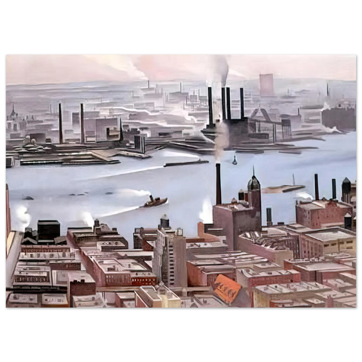 Georgia O'Keeffe - East River from the Thirtieth Story of the Shelton Hotel Fine Art Poster