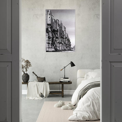 TROPEA CALABRIA - MC Escher Brushed Aluminum Print - 70x100 cm / 28x40 inches | MC Escher Aluminum Print | MC Escher Prints