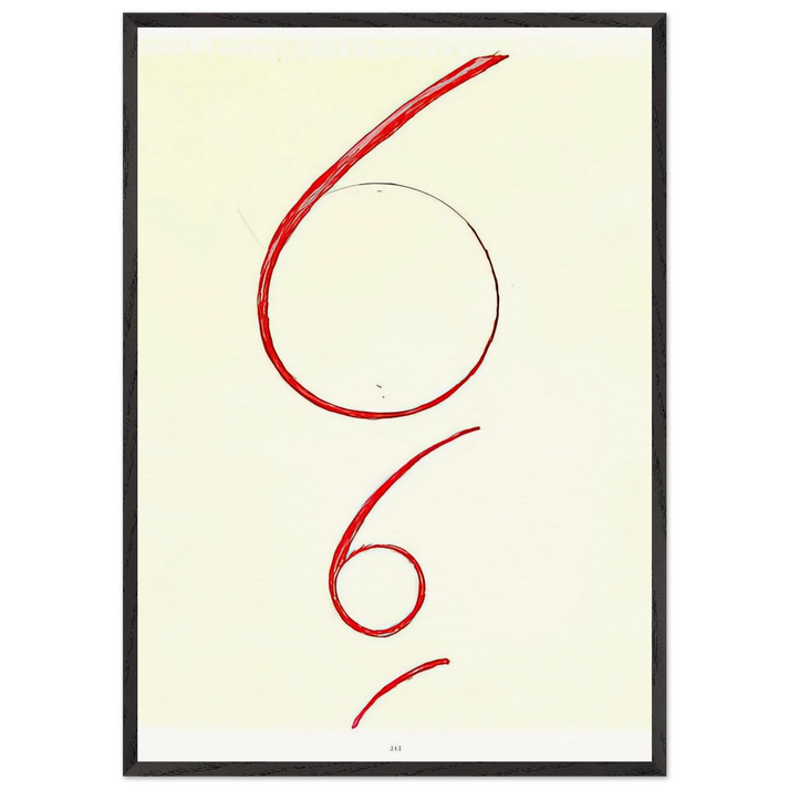 UNTITLED 1995 N1 - Louise Bourgeois 70x100 cm / 28x40 inches Framed Art Print – Black Wooden Frame