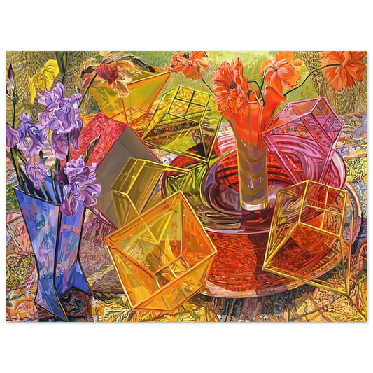 Janet Fish - PLASTIC BOXES 2007  75x100 cm / 30x40inches Fine Art Poster