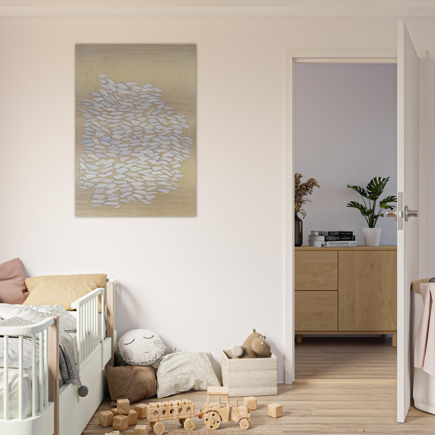 Pastel Statement - 1971 - Robert Goodnough Brushed Aluminum Print - 70x100 cm / 28x40 inches | Robert Goodnough Aluminum Print | Robert Goodnough Prints