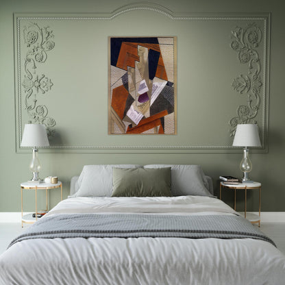 BOTTLE - Juan Gris Brushed Aluminum Print - 70x100 cm / 28x40 inches | Juan Gris Aluminum Print | Juan Gris Prints