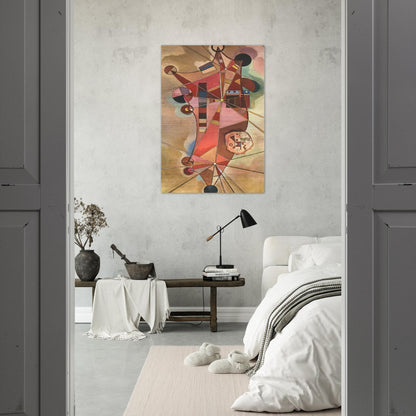 FIXED POINTS - Wassily Kandinsky Brushed Aluminum Print - 70x100 cm / 28x40 inches | Wassily Kandinsky Aluminum Print | Wassily Kandinsky Prints