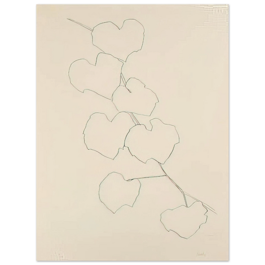 Ellsworth Kelly - Grape Leaves II  75x100 cm / 30x40inches Fine Art Poster