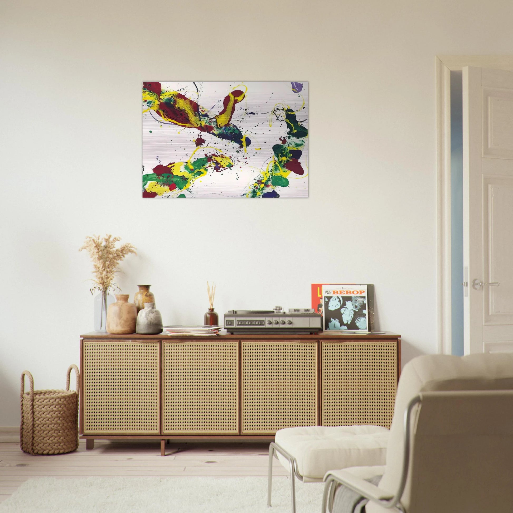 Hail Hailey - Sam Francis Brushed Aluminum Print - 70x100 cm / 28x40 inches | Sam Francis Aluminum Print | Sam Francis Prints