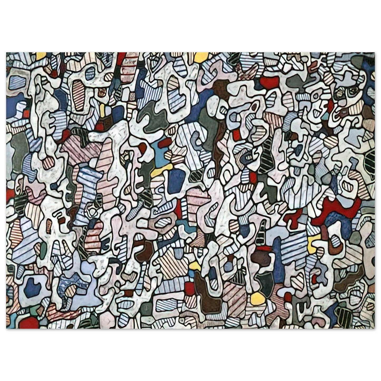 Jean Dubuffet - L HOURLOUPE 1966  75x100 cm / 30x40inches Fine Art Poster