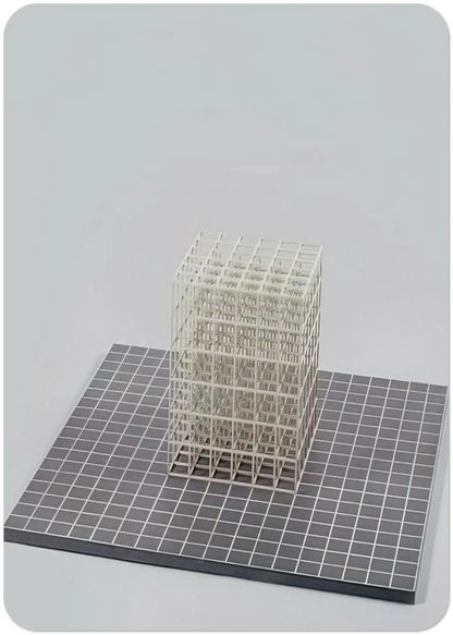 Modular cube. Base By Sol LeWitt Pack of 10 Post Cards | Sol LeWitt Post Cards | A6 (10.5 x 14.8 cm) - 4.1 x 5.8 inches