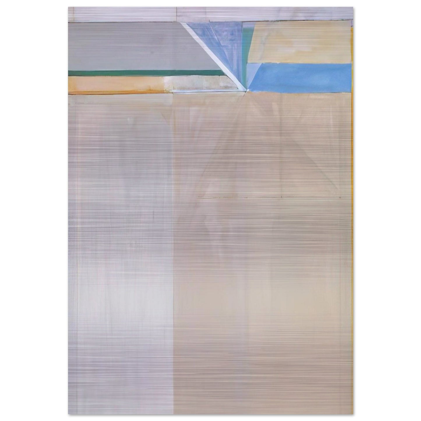 Ocean Park #46 - Richard Diebenkorn Brushed Aluminum Print - 70x100 cm / 28x40 inches | Richard Diebenkorn Aluminum Print | Richard Diebenkorn Prints
