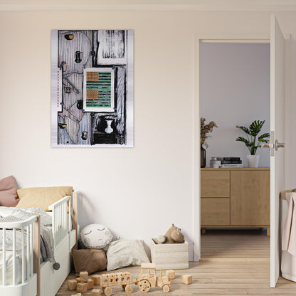 VENTRILOQUIST ULAE 235 - Jasper Johns Brushed Aluminum Print - 70x100 cm / 28x40 inches | Jasper Johns Aluminum Print | Jasper Johns Prints