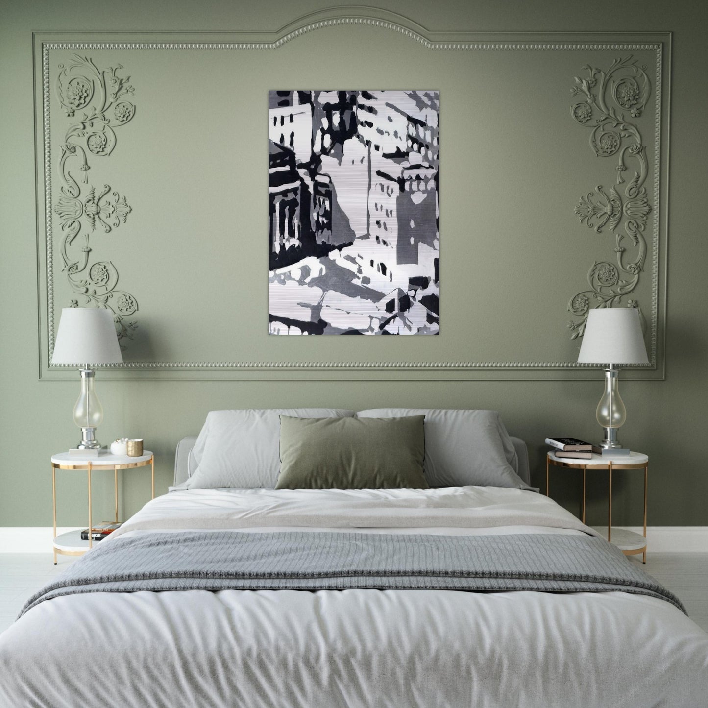 TOWNSCAPE 1969 1 - Gerhard Richter Brushed Aluminum Print - 70x100 cm / 28x40 inches | Gerhard Richter Aluminum Print | Gerhard Richter Prints
