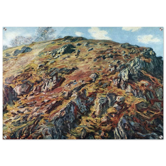Study of Rocks - claude monet Acrylic Print - 70x100 cm / 28x40″ inches