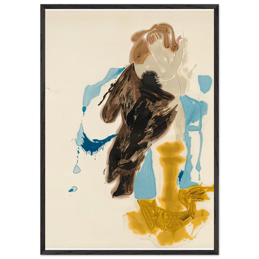 After Rubens 1961- - Helen Frankenthaler 70x100 cm / 28x40 inches Framed Art Print – Black Wooden Frame