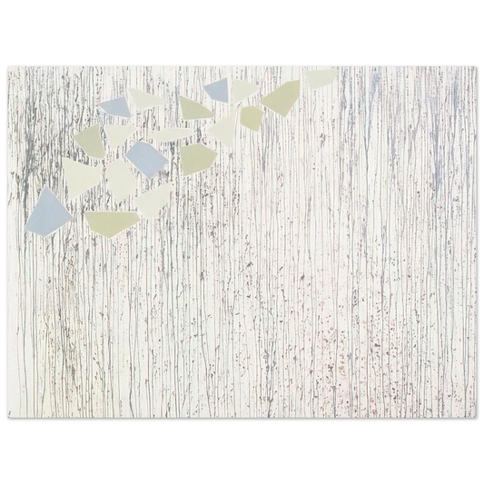 Robert Goodnough - Pale colors on runs - Abstract Expressionism  75x100 cm / 30x40inches Fine Art Poster