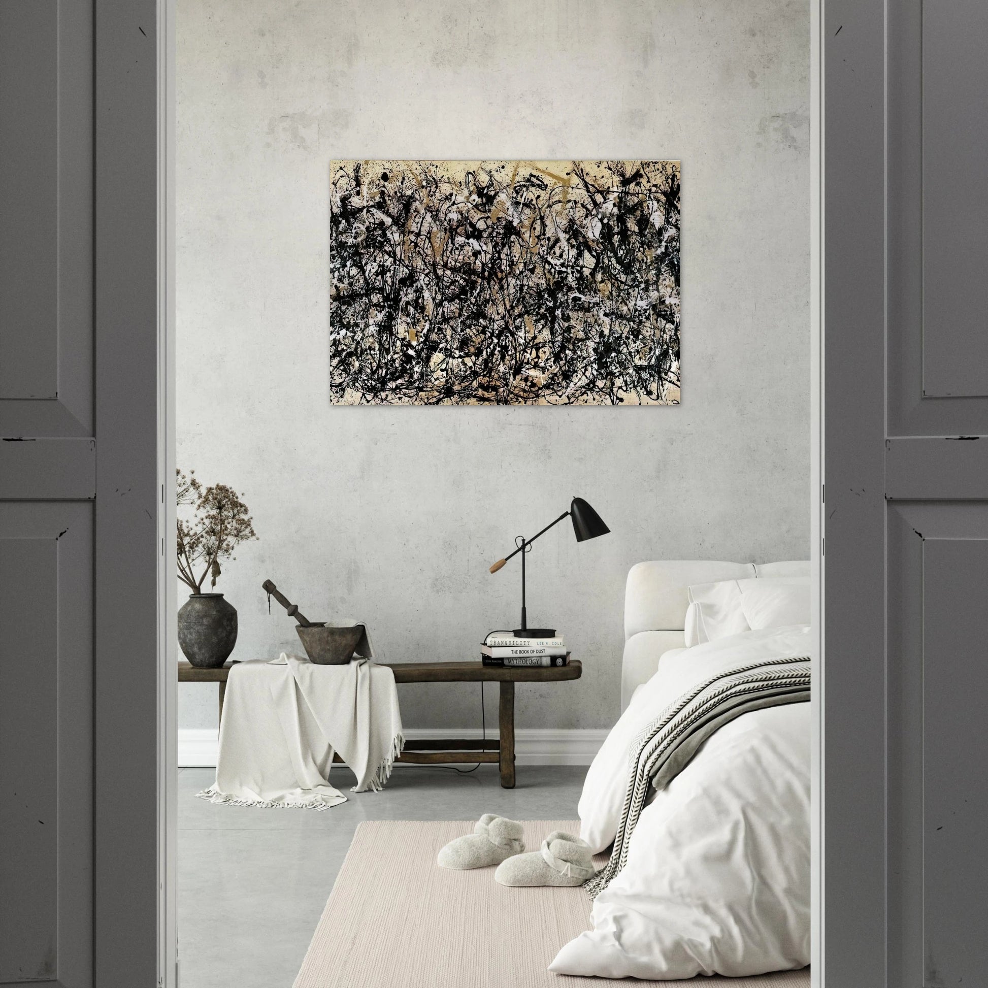 NOT_DETECTED_185311 - Jackson Pollock Brushed Aluminum Print - 70x100 cm / 28x40 inches | Jackson Pollock Aluminum Print | Jackson Pollock Prints