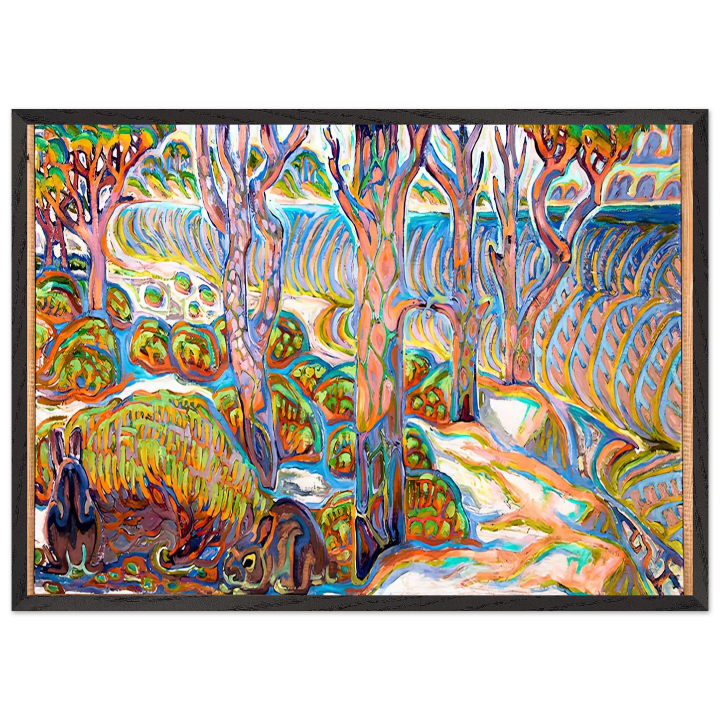 Walter Inglis Anderson - Walter Anderson Wall art - 45x60 cm / 18x24 inches - Premium Wooden Framed Poster With Fine Art Paper-canvas - White frame