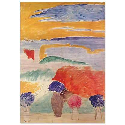 OPEN WINDOW AT TANGIER 1913 - Henri Matisse Brushed Aluminum Print - 70x100 cm / 28x40 inches | Henri Matisse Aluminum Print | Henri Matisse Prints
