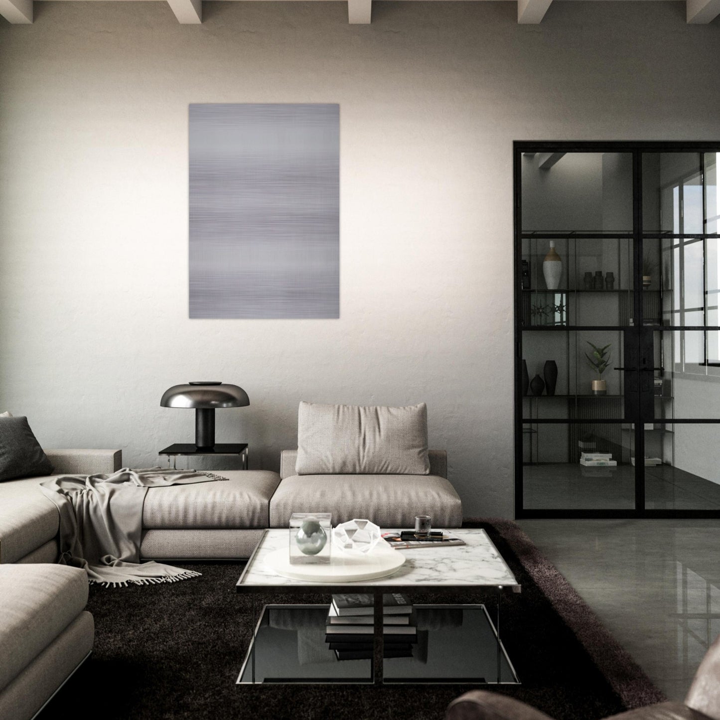 The Tree - Agnes Martin Brushed Aluminum Print - 70x100 cm / 28x40 inches | Agnes Martin Aluminum Print | Agnes Martin Prints