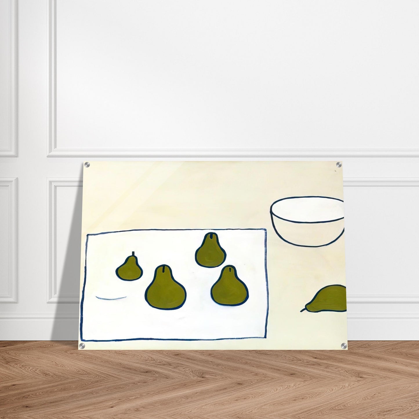 Five Pears - 1976 - William Scott Acrylic Print - 70x100 cm / 28x40″ inches