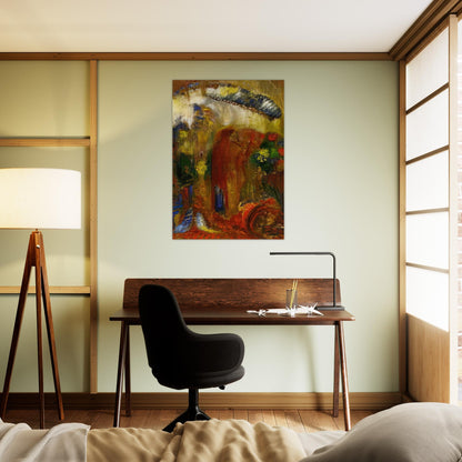THE SERMON - Odilon Redon Brushed Aluminum Print - 70x100 cm / 28x40 inches | Odilon Redon Aluminum Print | Odilon Redon Prints