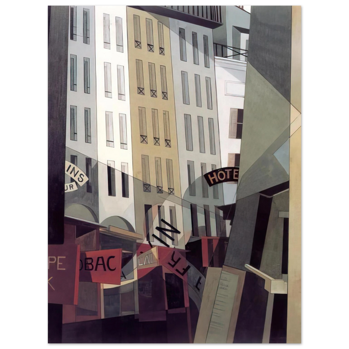 Charles Demuth - Rue du Singe Qui PÃªche - 1921  75x100 cm / 30x40inches Fine Art Poster