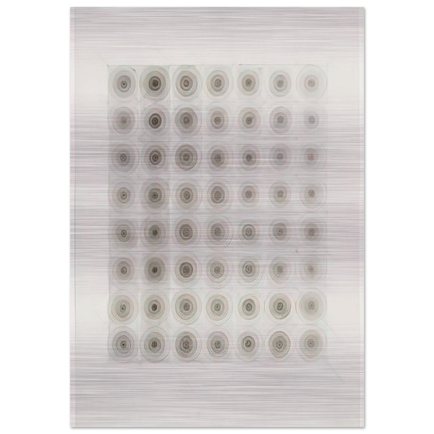 UNTITLED 1966 - Eva Hesse Brushed Aluminum Print - 70x100 cm / 28x40 inches | Eva Hesse Aluminum Print | Eva Hesse Prints