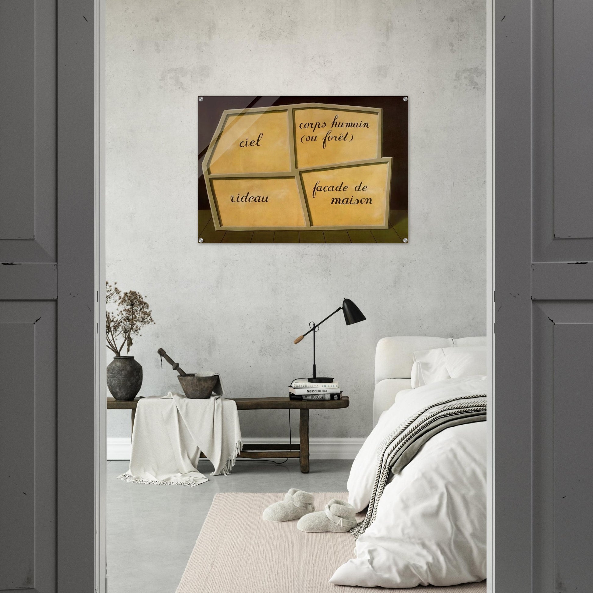 THE EMPTY MASK 1928 - Rene Magritte Acrylic Print - 70x100 cm / 28x40″ inches
