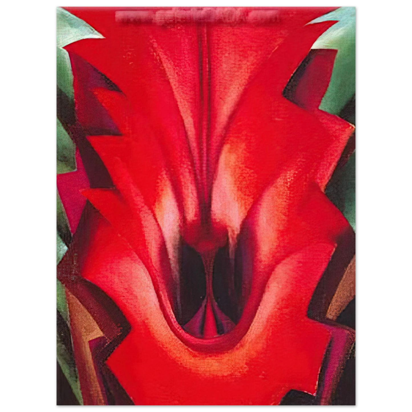 Georgia O'Keeffe - Inside Red Canna Fine Art Poster
