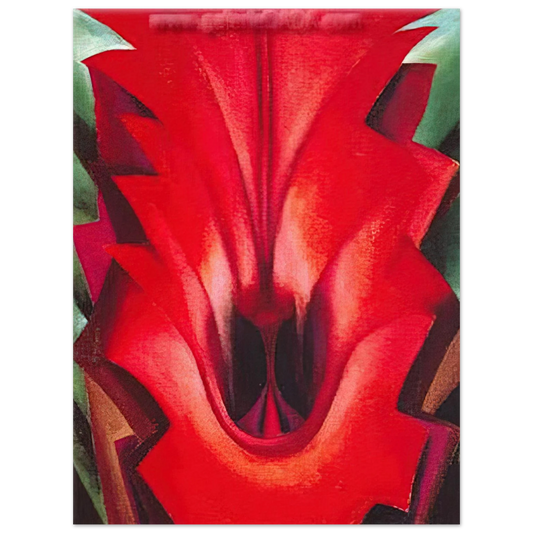 Georgia O'Keeffe - Inside Red Canna Fine Art Poster