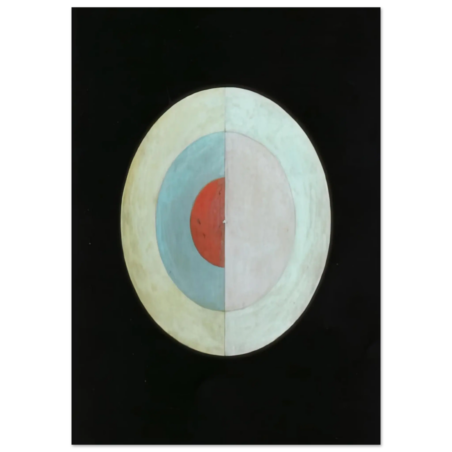 Hilma af Klint - THE SWAN NO 16 1915 Wall art - A3 (29.7 x 42  cm) - Premium Wooden Framed Poster With Fine Art Paper - White frame