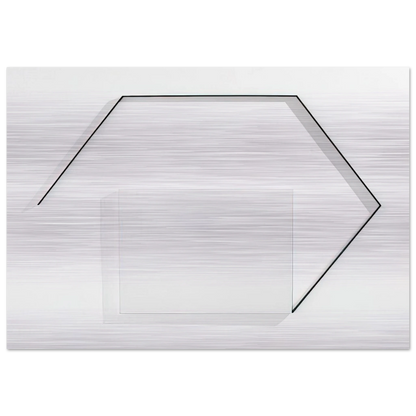 Steel-Life N°43 - Minimalism - Francois Morellet Brushed Aluminum Print - 70x100 cm / 28x40 inches | Francois Morellet Aluminum Print | Francois Morellet Prints
