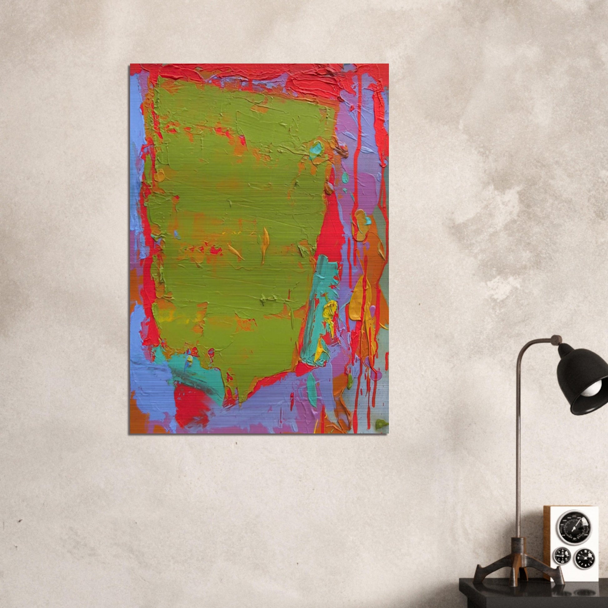 21.1.75 - 1975 - John Hoyland Brushed Aluminum Print - 70x100 cm / 28x40 inches | John Hoyland Aluminum Print | John Hoyland Prints