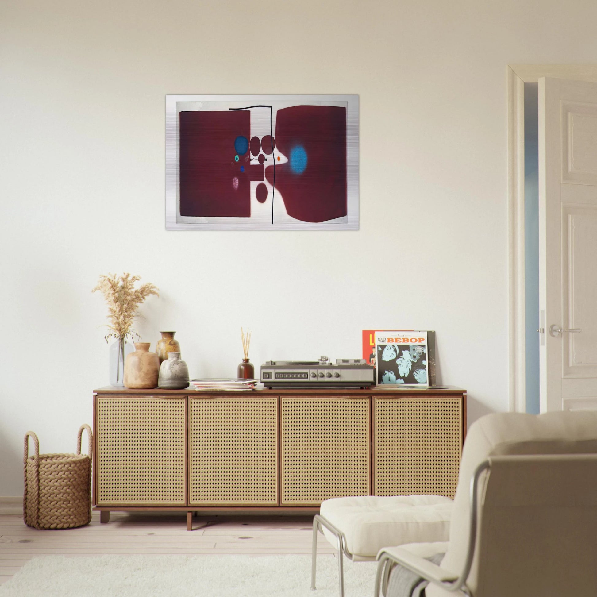 BROWN SYMPHONY 1979 - Victor Pasmore Brushed Aluminum Print - 70x100 cm / 28x40 inches | Victor Pasmore Aluminum Print | Victor Pasmore Prints