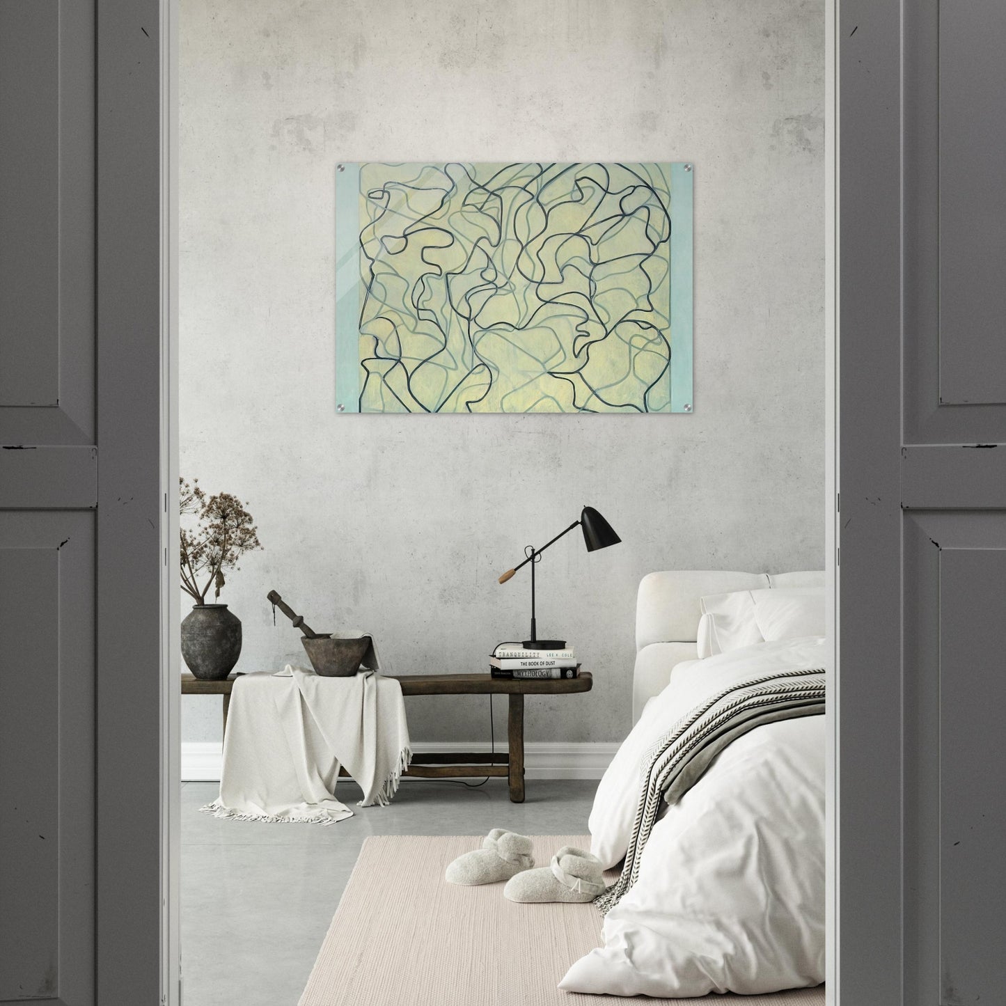 First Letter - 2009 - Brice Marden Acrylic Print - 70x100 cm / 28x40″ inches