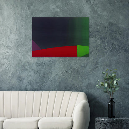 6.3.66 - 1966 - John Hoyland Brushed Aluminum Print - 70x100 cm / 28x40 inches | John Hoyland Aluminum Print | John Hoyland Prints