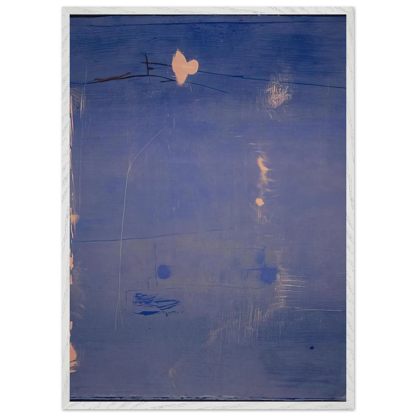 Helen Frankenthaler - Cameo - 1980 Wall art - 15x20 cm / 6x8 inches - Premium Wooden Framed Poster With Fine Art Paper-canvas - Black frame