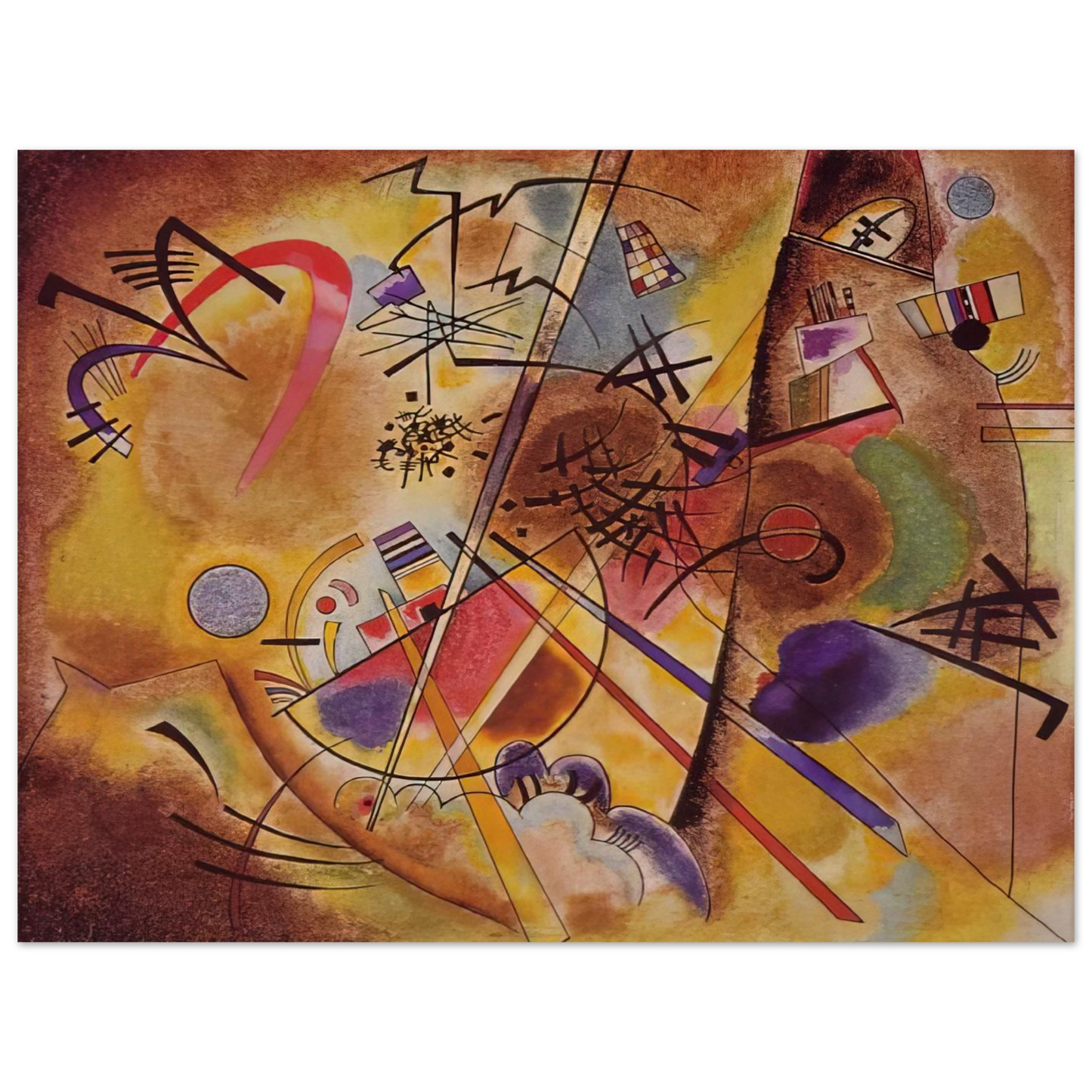 Wassily Kandinsky - SMALL DREAM IN RED 1925  75x100 cm / 30x40inches Fine Art Poster