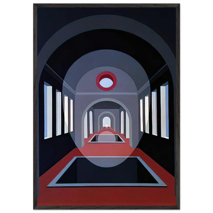 Transection 15 - 1972 - Clarence Holbrook Carter 70x100 cm / 28x40 inches Framed Art Print – Black Wooden Frame