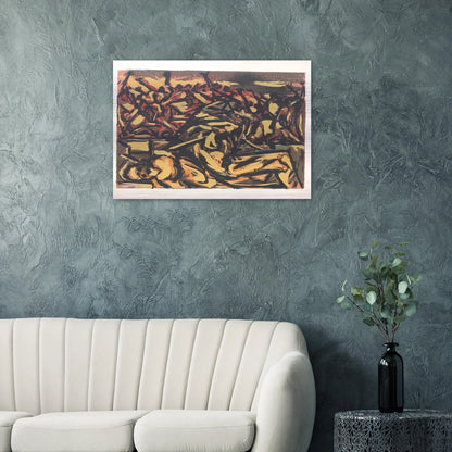 UNTITLED 1941 1 - Jackson Pollock Brushed Aluminum Print - 70x100 cm / 28x40 inches | Jackson Pollock Aluminum Print | Jackson Pollock Prints