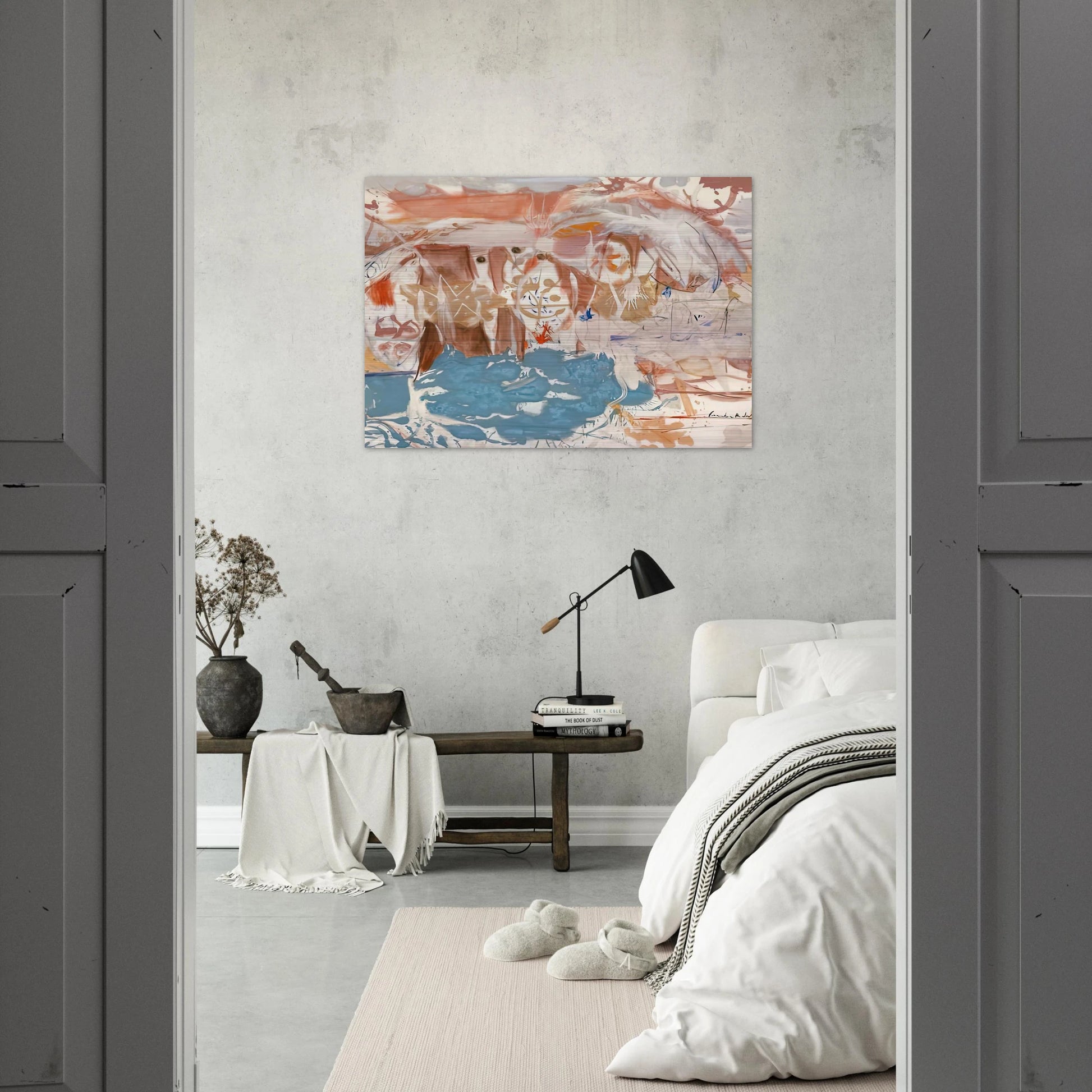 Dawn After the Storm, 1957- - Helen Frankenthaler Brushed Aluminum Print - 70x100 cm / 28x40 inches | Helen Frankenthaler Aluminum Print | Helen Frankenthaler Prints