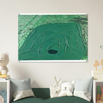 Postcard Hyde Park - 1969 - Dieter Roth Acrylic Print - 70x100 cm / 28x40″ inches | Dieter Roth Wall Art | Dieter Roth Prints