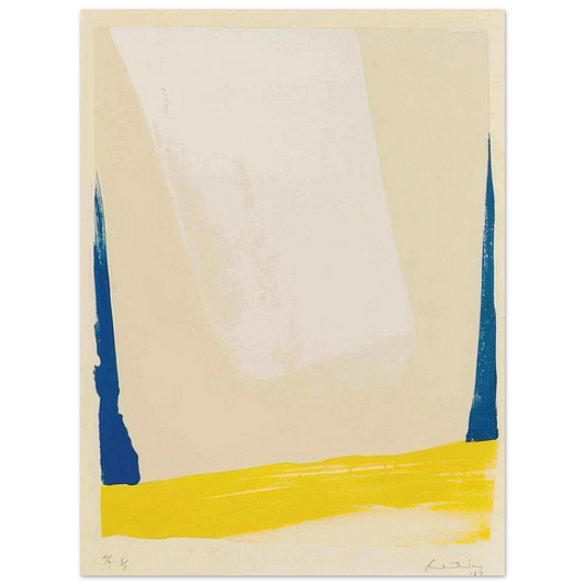 Helen Frankenthaler - White Portal - 1967 Wall art - 13x18 cm / 5x7 inches - Fine Art Poster-canvas - -